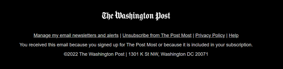 newsletter washington